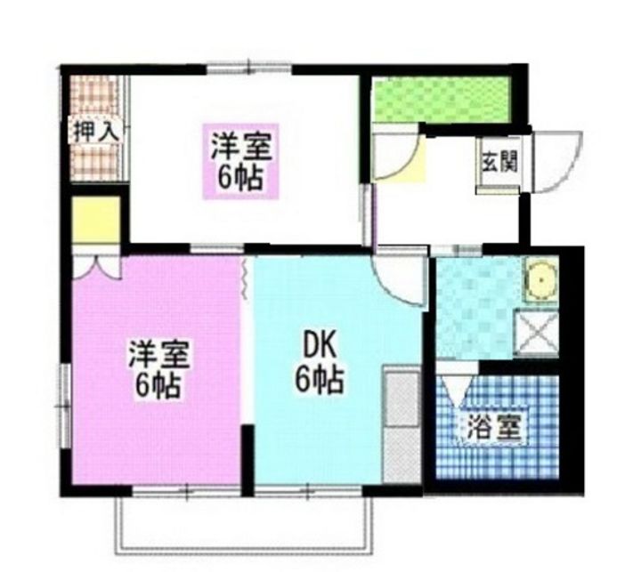 サンフラワー Dの間取り