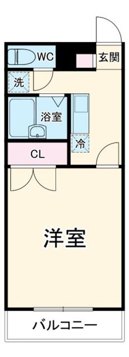 アムールKURIHAMAの間取り