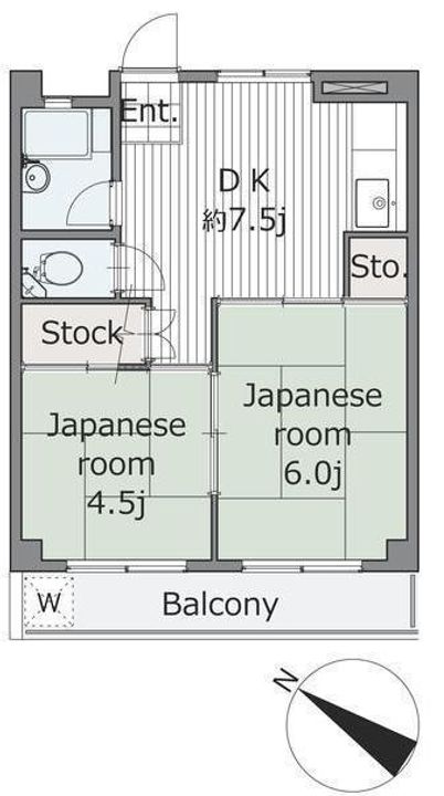 黒滝ハイツの間取り