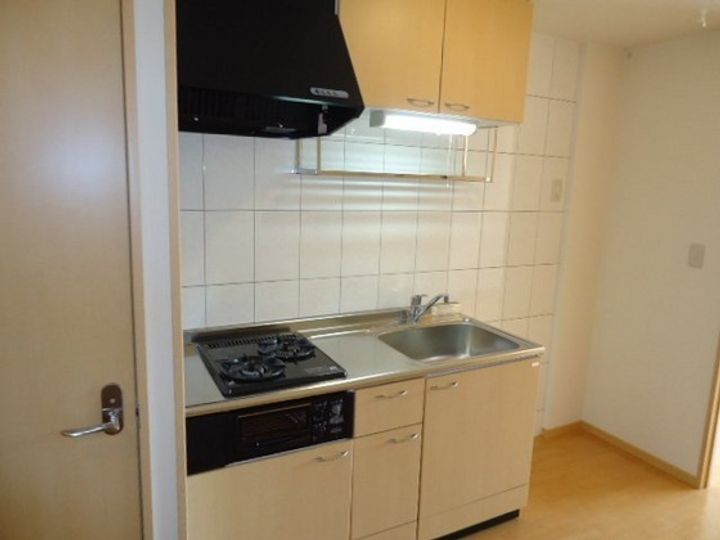 岡山県岡山市南区千鳥町(アパート)の賃貸物件のキッチン