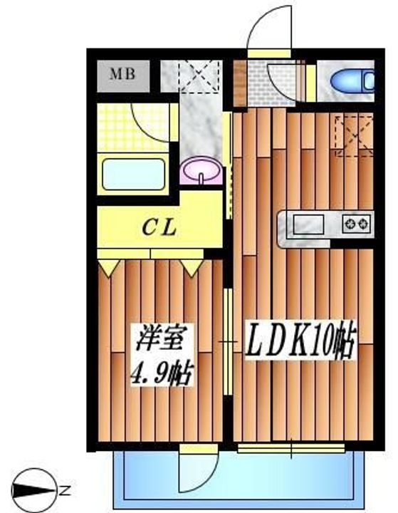 東京都中野区南台3(マンション)の賃貸物件の間取り