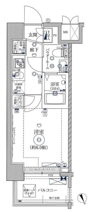 パティーナ川崎東の間取り