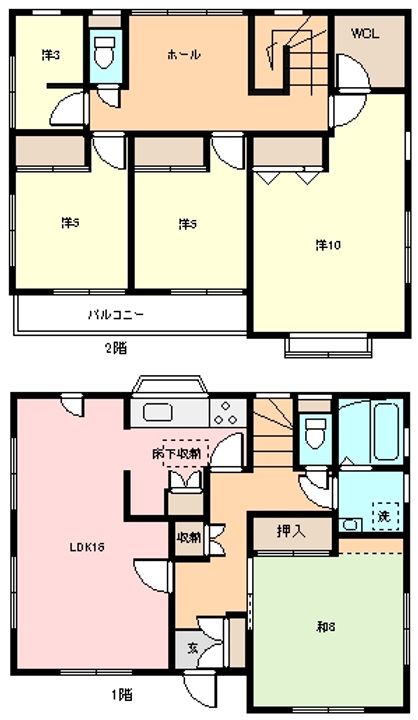 千葉県市原市五井中央西1(一戸建)の賃貸物件の間取り