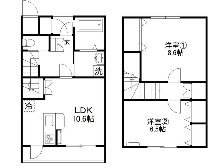 渚物語 C棟の間取り
