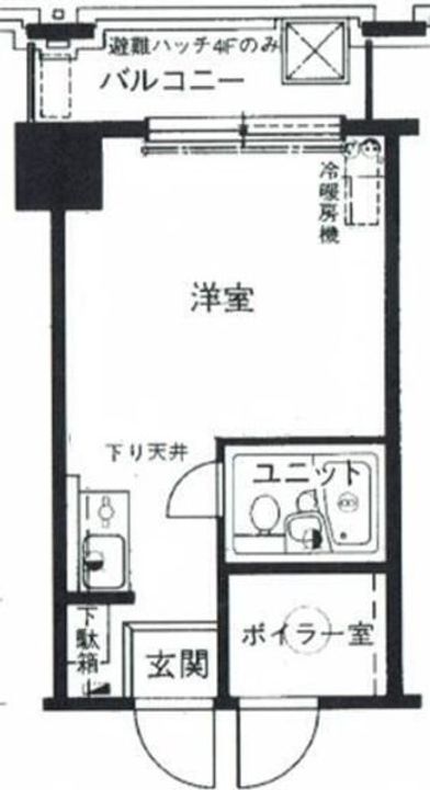 東京都中央区築地4(マンション)の賃貸物件の間取り