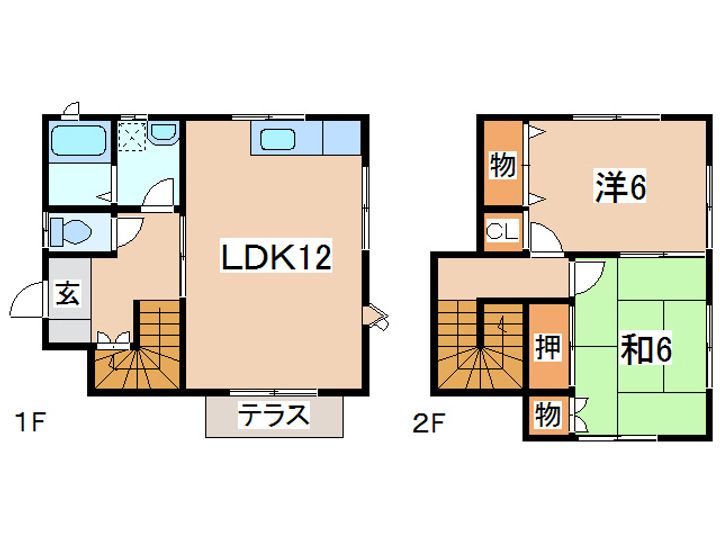 岩手県盛岡市東新庄2(一戸建)の賃貸物件の間取り
