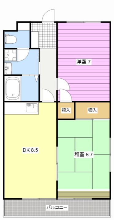 ハピネスマルカの間取り