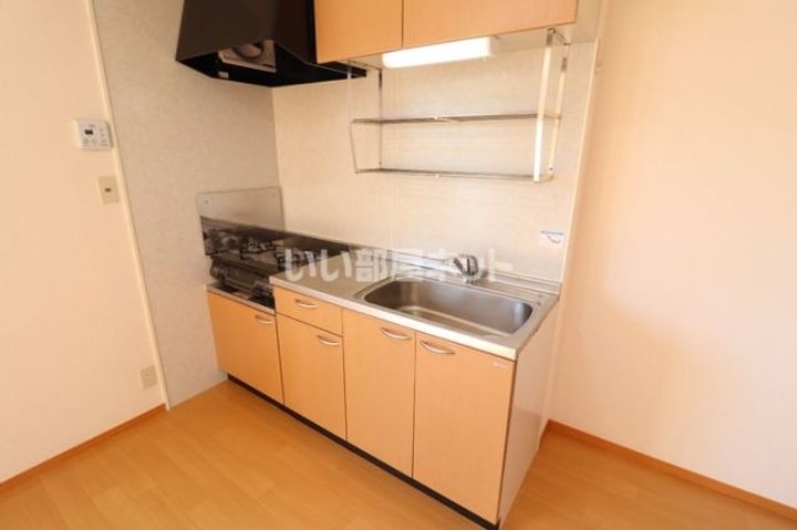 福島県郡山市若葉町(アパート)の賃貸物件のキッチン