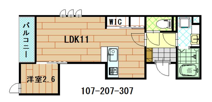 茨城県那珂郡東海村舟石川駅西1(アパート)の賃貸物件の間取り
