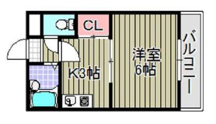 南風マンションの間取り