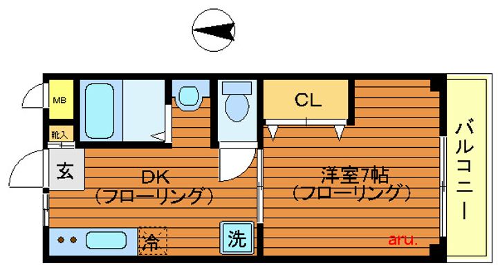 東京都三鷹市井の頭2(マンション)の賃貸物件の間取り