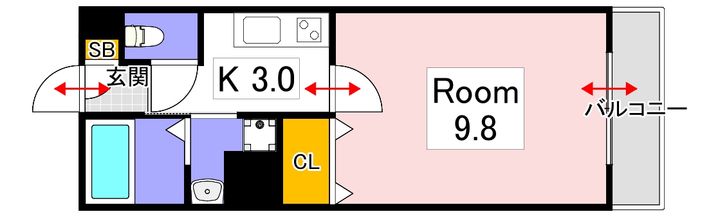 サンステージ大和町の間取り