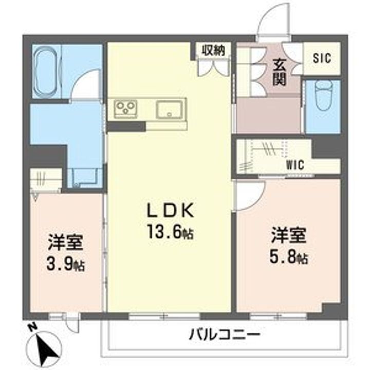 ベトンアジュールひらまつの間取り