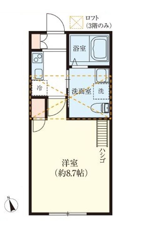 アノンテラス枡形の間取り