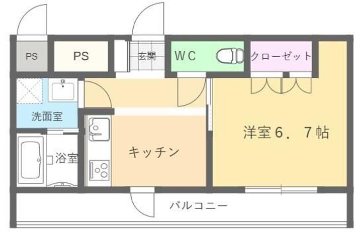 埼玉県羽生市大字小松(マンション)の賃貸物件の間取り