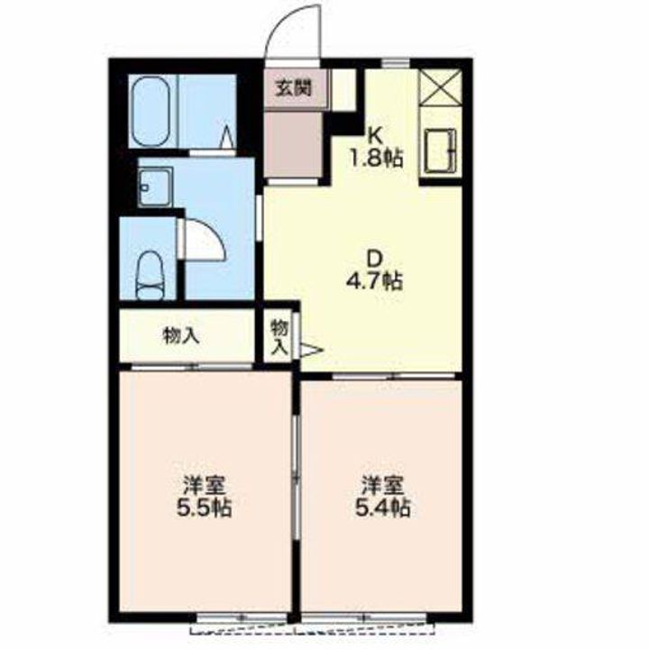 愛知県碧南市志貴崎町4(アパート)の賃貸物件の間取り