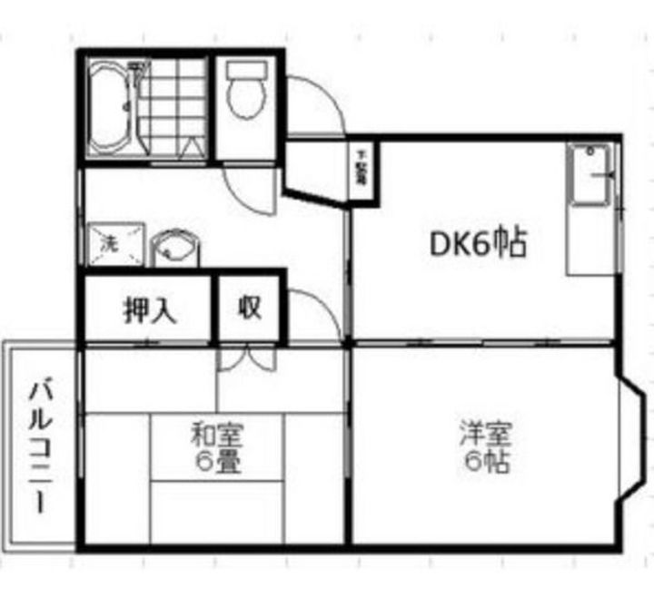 新潟県新潟市江南区曙町5(アパート)の賃貸物件の間取り
