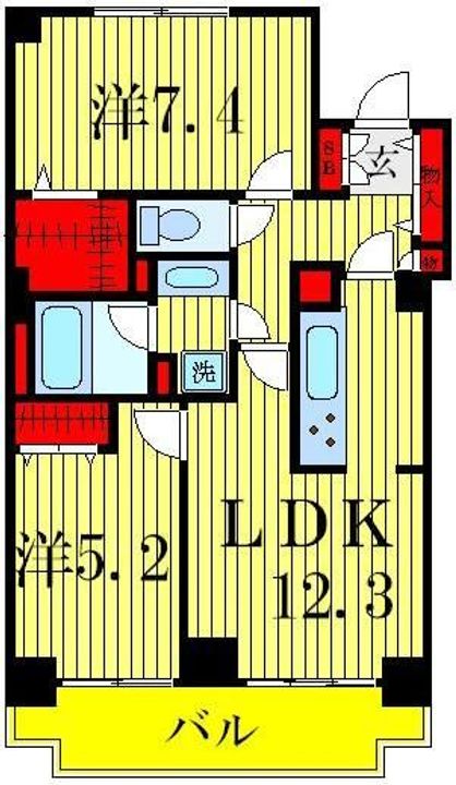 アコール北千住の間取り