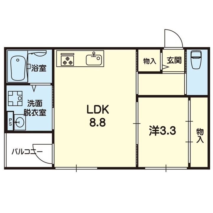 ステラ大津駅southIの間取り