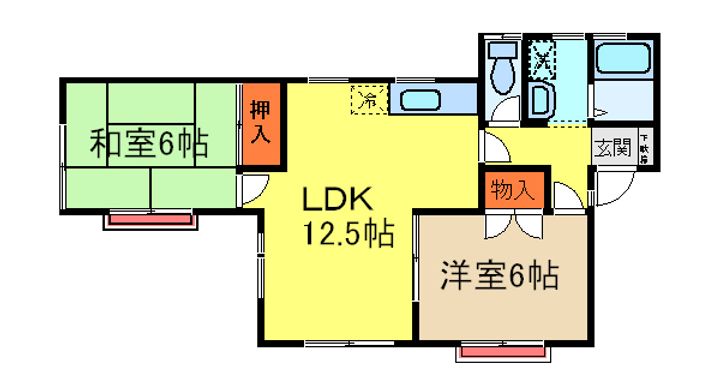 第2旭ハイツの間取り