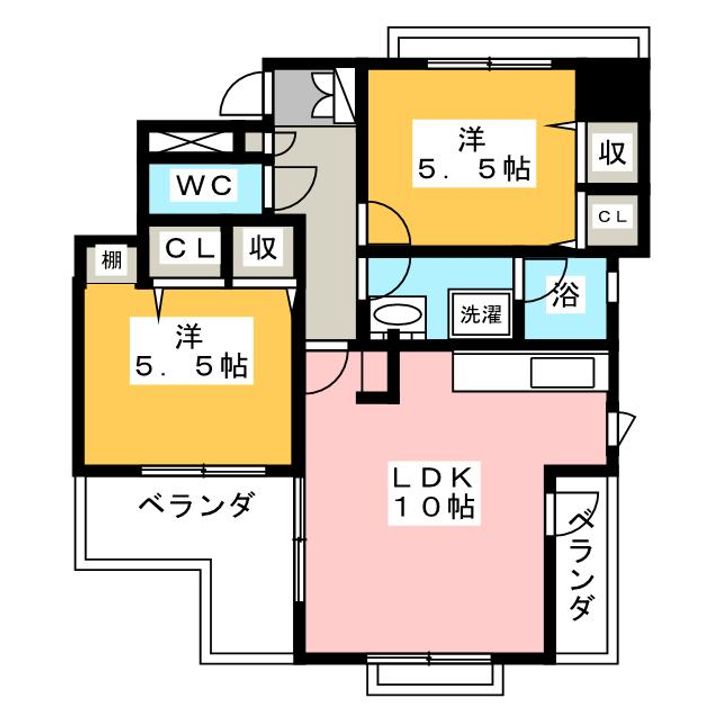 エスポア四日市の間取り