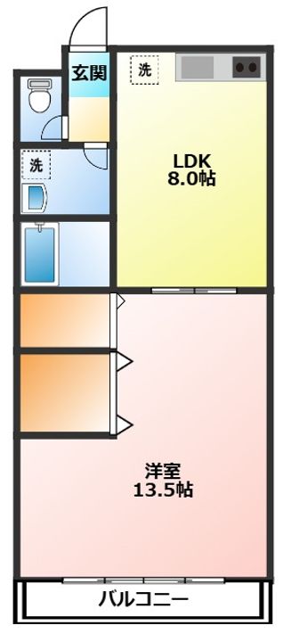 神奈川県小田原市穴部新田(アパート)の賃貸物件の間取り