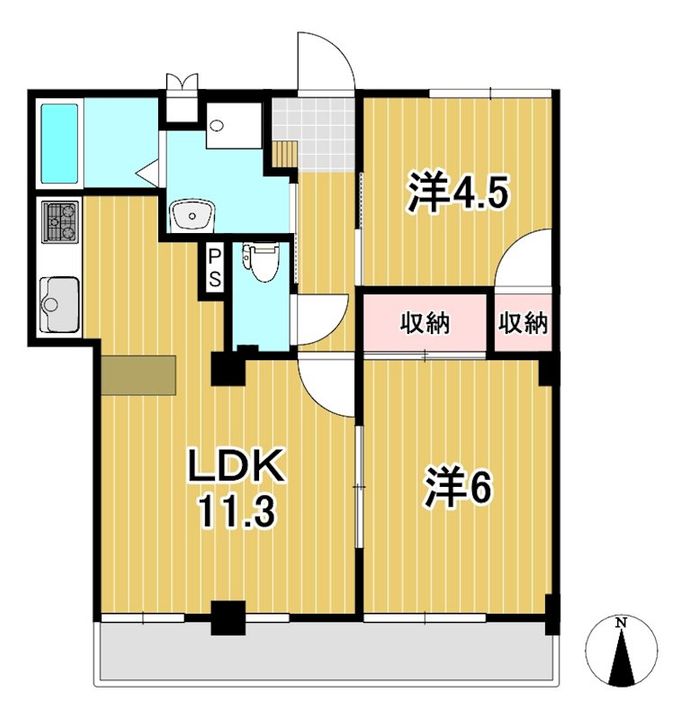 アコール稲秀の間取り