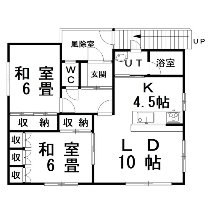 北海道釧路市文苑4(一戸建)の賃貸物件の間取り