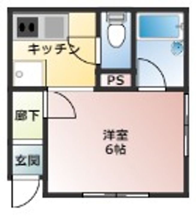 神奈川県横浜市港北区日吉4(アパート)の賃貸物件の間取り