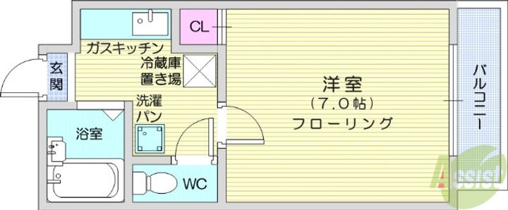 サンプレイスヒルズの間取り