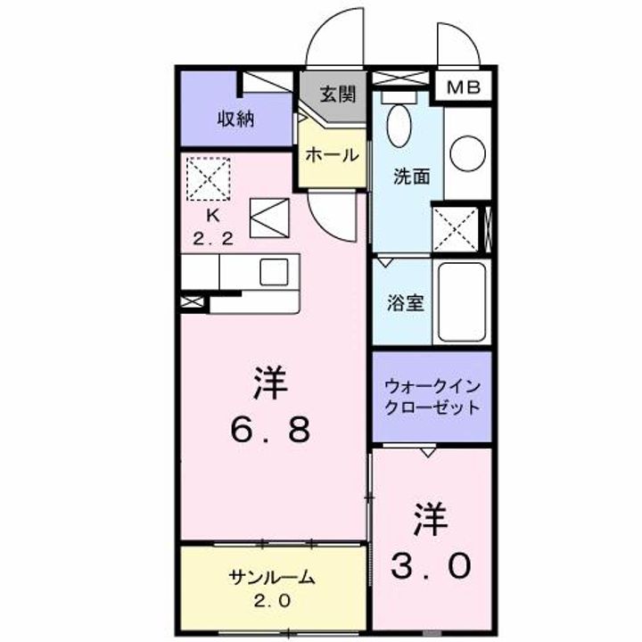 ブラン ソル ジュンの間取り