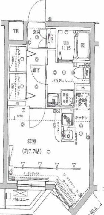 東京都大田区新蒲田2(マンション)の賃貸物件の間取り