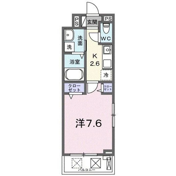 山口県周南市西松原3(アパート)の賃貸物件の間取り