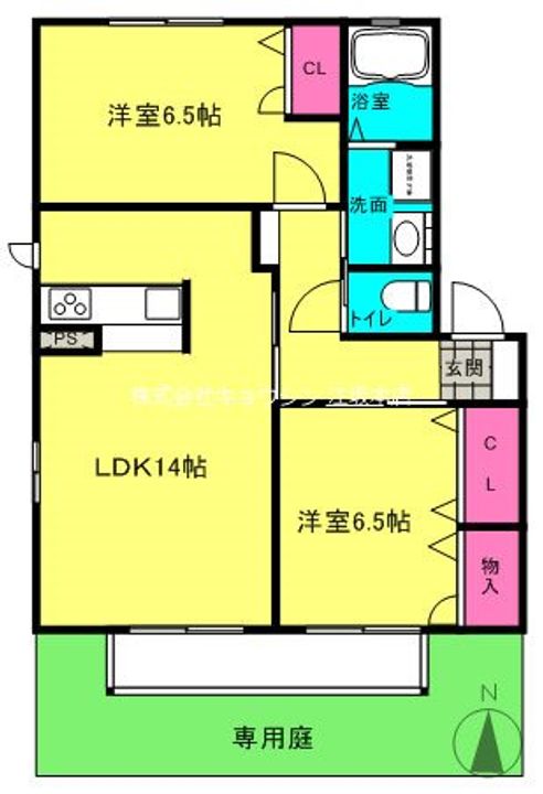 大阪府吹田市南金田2(アパート)の賃貸物件の間取り