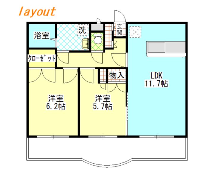 アナオークヒルの間取り