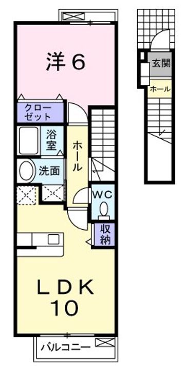東京都西多摩郡瑞穂町南平2(アパート)の賃貸物件の間取り