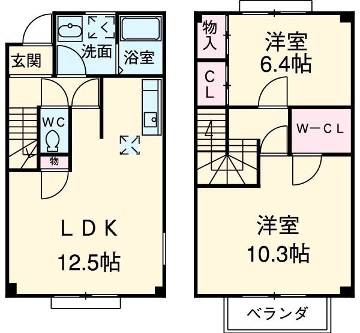 静岡県袋井市春岡1(一戸建)の賃貸物件の間取り