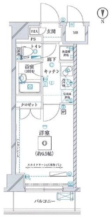 東京都大田区西蒲田7(マンション)の賃貸物件の間取り