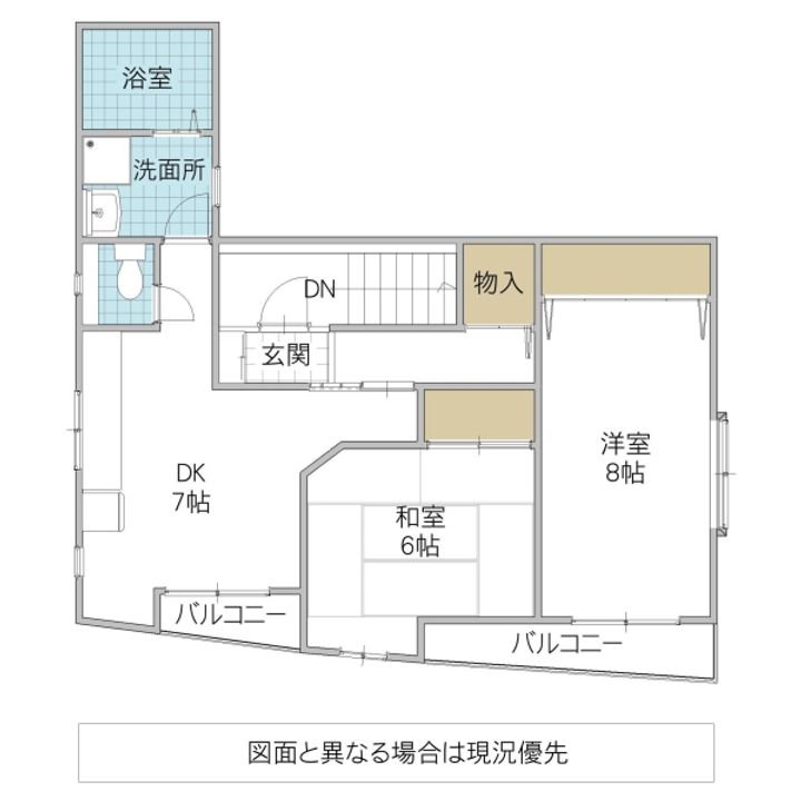 リバティ三の丸の間取り