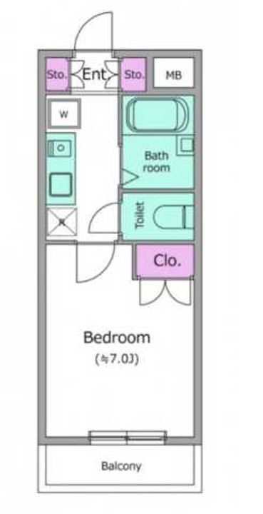 レジディア浦安の間取り