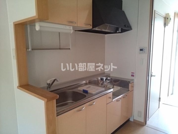栃木県小山市東城南4(アパート)の賃貸物件のキッチン