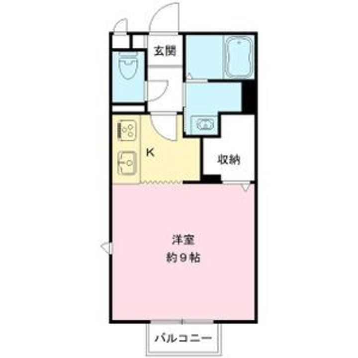 栃木県小山市東城南4(アパート)の賃貸物件の間取り