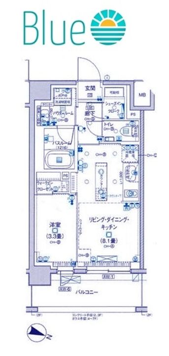 パレステージ茅ヶ崎IIの間取り