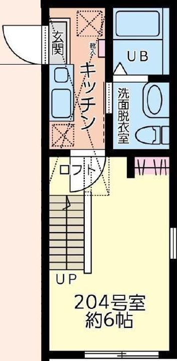 神奈川県藤沢市善行2(アパート)の賃貸物件の間取り