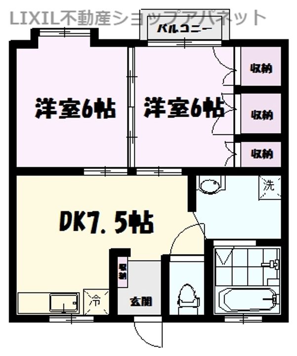 カーサアレイの間取り