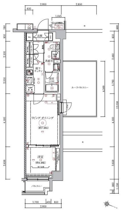 ベルシード板橋本町プレミアIIの間取り