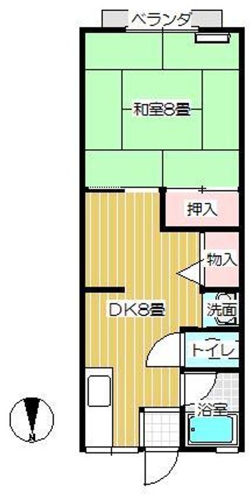 シティハイム北上Aの間取り