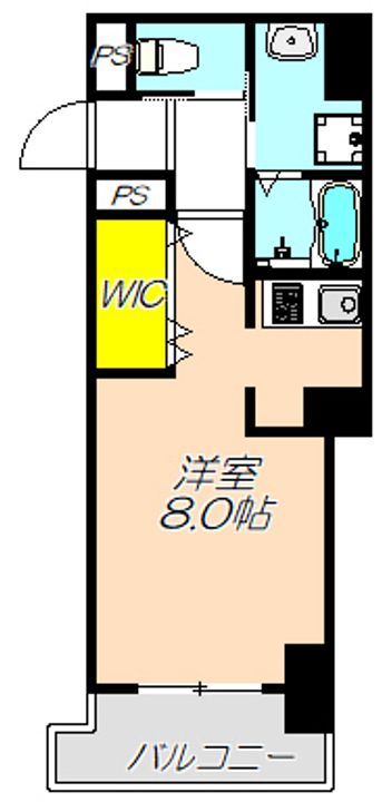 大阪府大阪市北区天神橋4(マンション)の賃貸物件の間取り