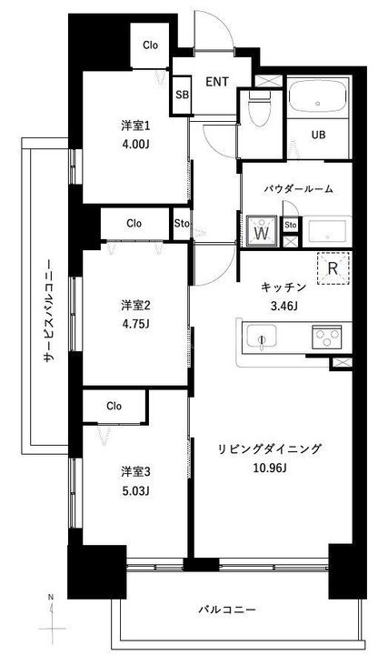 アーバンパーク谷在家の間取り