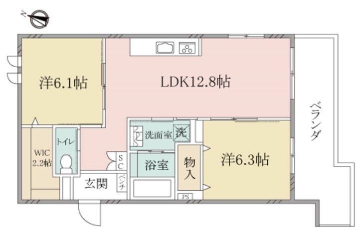 (シニア限定)ヘーベルヴィレッジ湘南台4丁目~サニーヒルズ湘南~の間取り